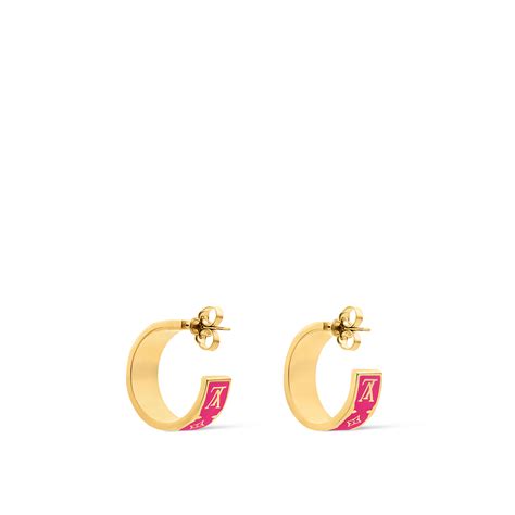 lv nanogram earrings|nanogram enamel earrings.